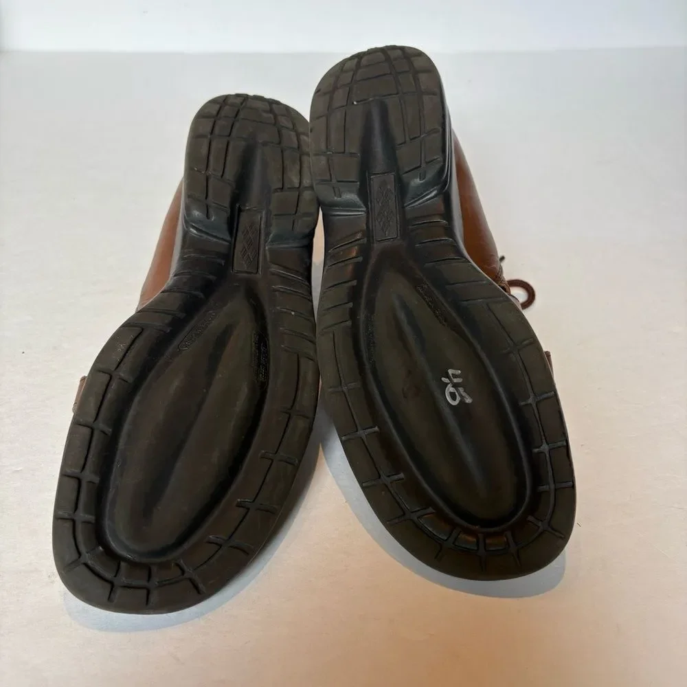 Sandler of Boston Women's Brown Leather Lace up Sandals Size 8M